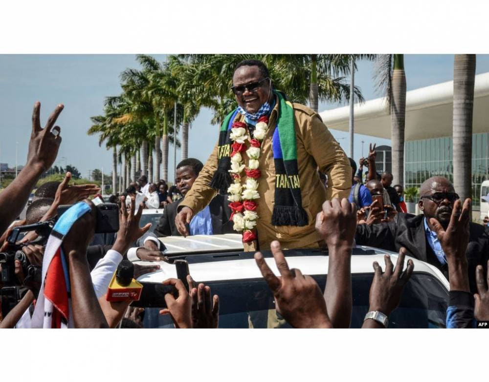 Tundu Lissu, chef de l'opposition, a dû manoeuvrer pour faire campagne contre John Magufuli. © AFP