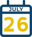 July 26 Calendar Icon