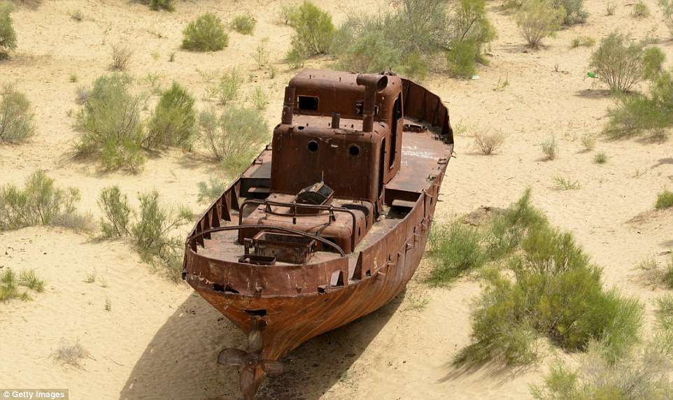 The loss of the Aral Sea is one of the most haunting and disturbing examples of climate change. Once a mighty body of water, all that remains of this once-great oasis is a handful of rusting ship carcasses
