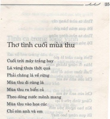 Về ca khúc Thơ tình cuối mùa thu: Mùa thu và, vào hay vàng hoa cúc? - Ảnh 1. Về ca khúc Thơ tình cuối mùa thu: Mùa thu và, vào hay vàng hoa cúc? - Ảnh 1.