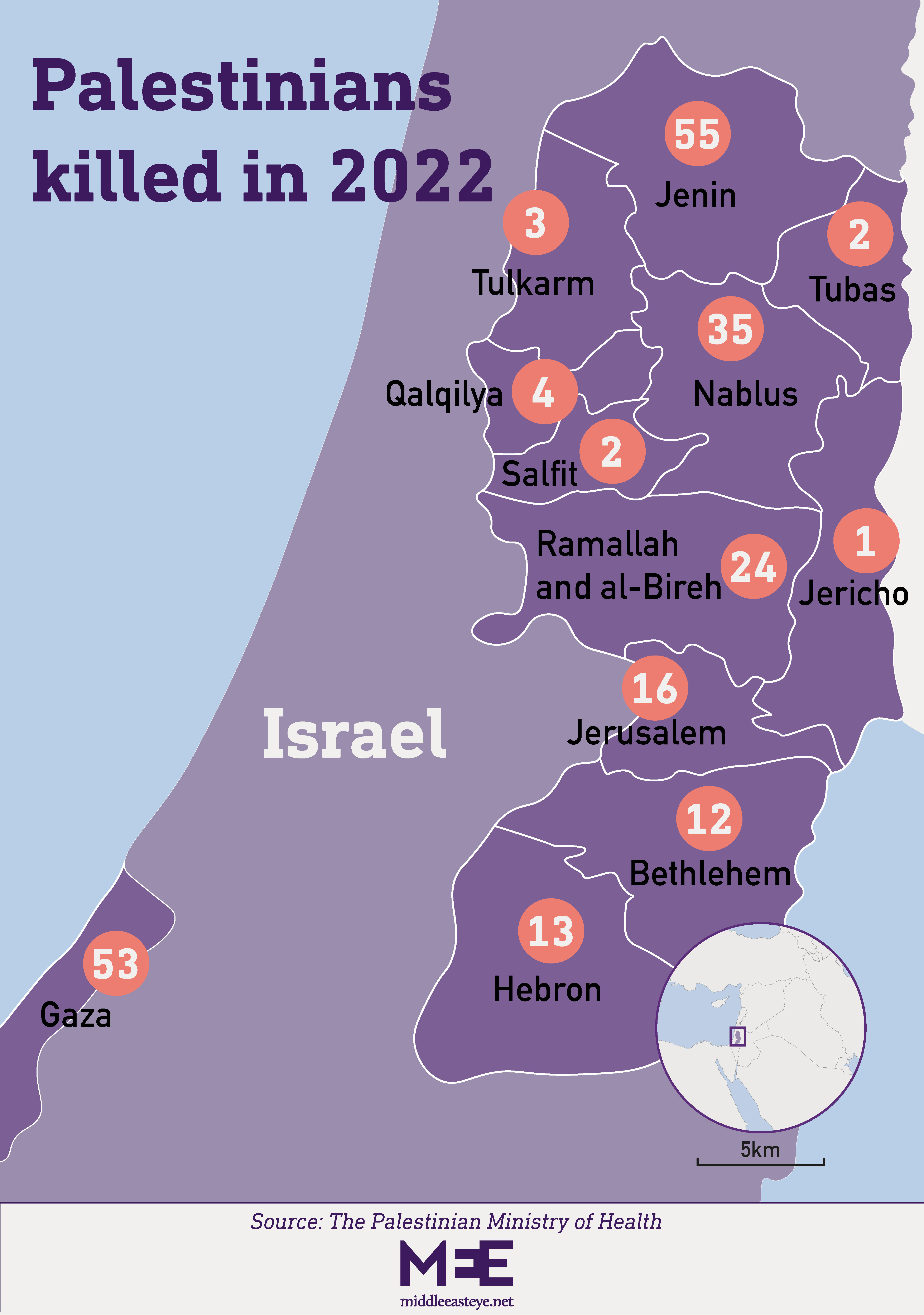 Palestinian killed by city 2022