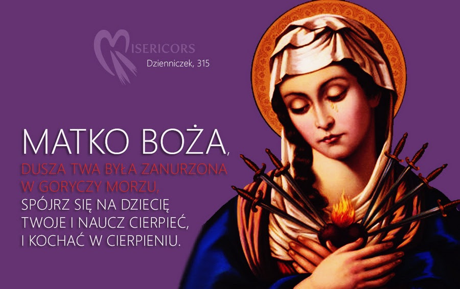 Święto Matki Bożej Bolesnej- 15 września