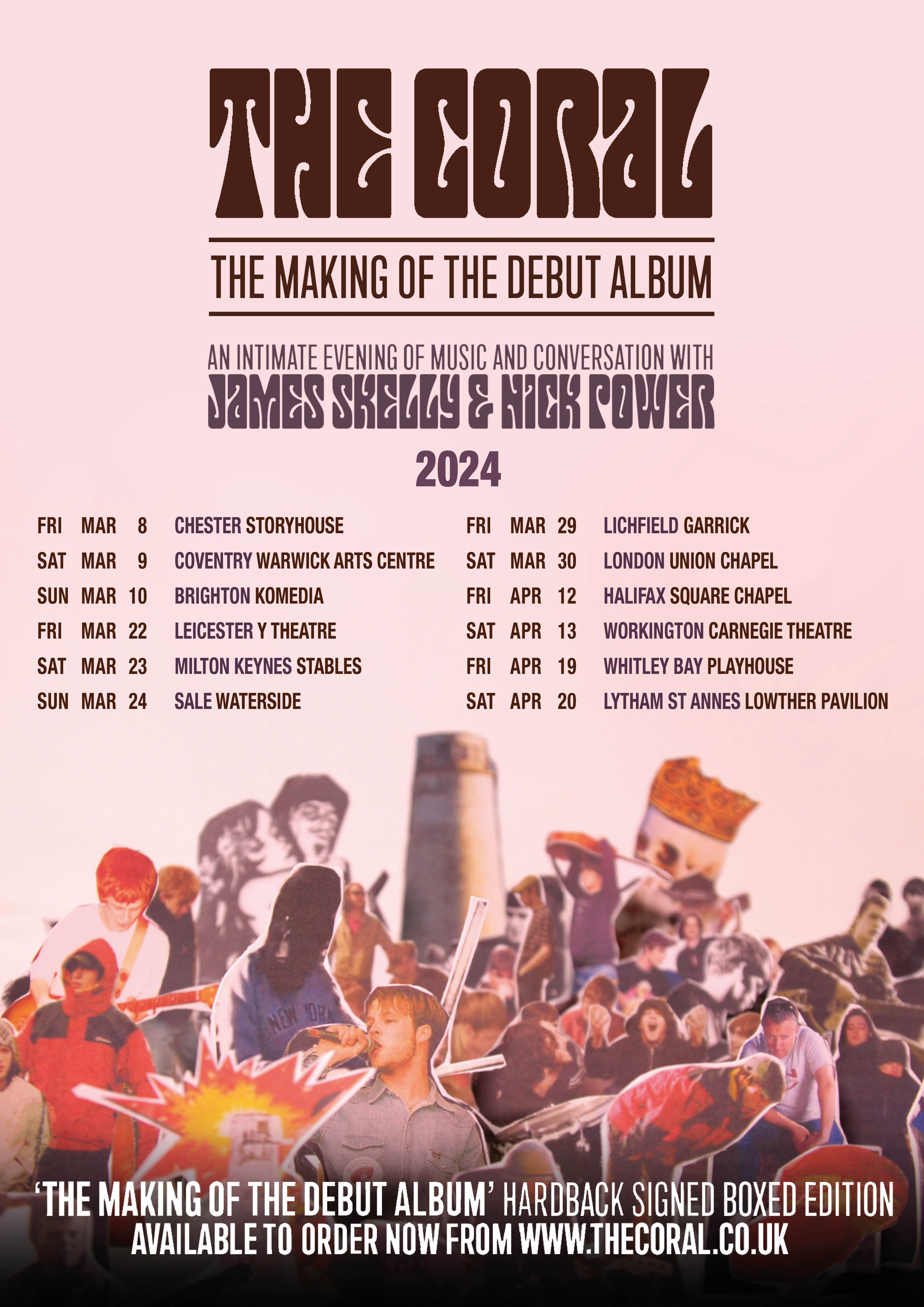 The Coral ‘The Making Of The Debut Album’ 2024 book tour announced