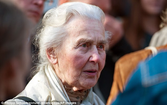 Ursula Haverbeck, 87, has been sentenced to ten months in jail for denying to Holocaust and saying Auschwitz was 'just a labour camp'