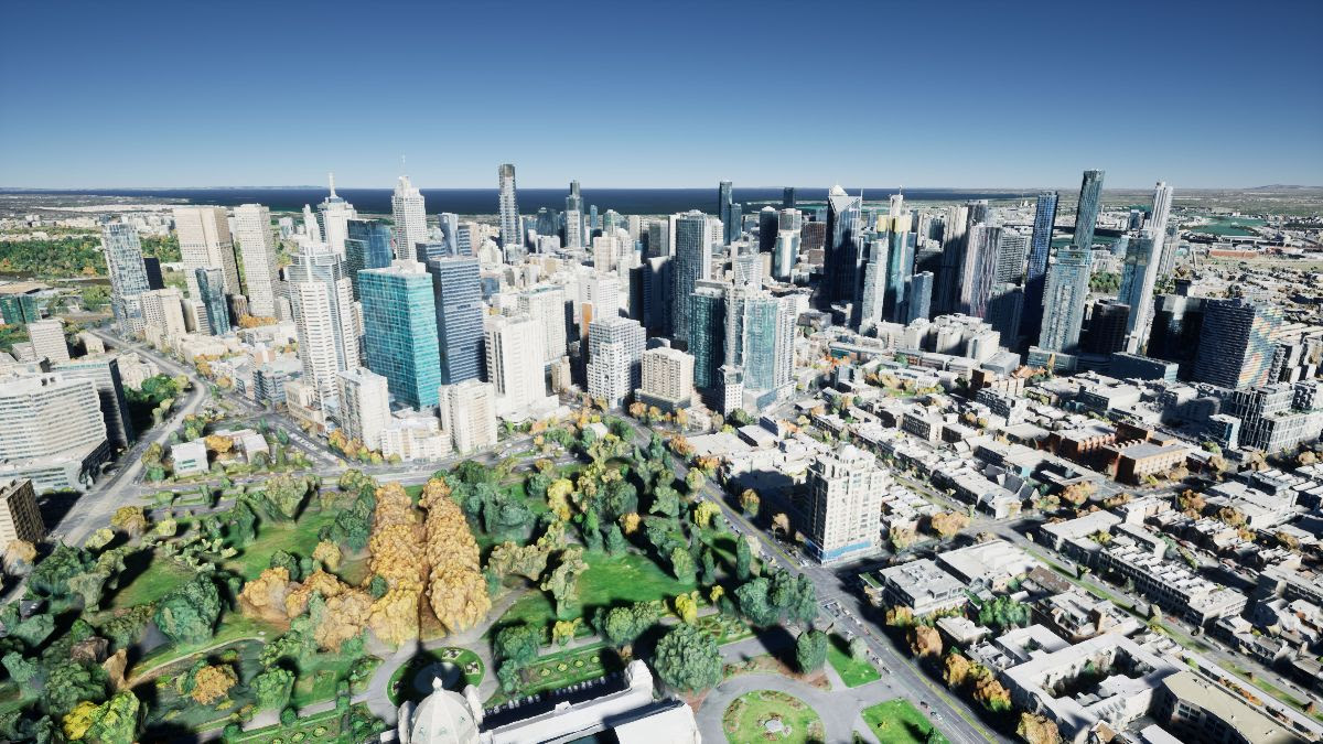 Melbourne visualized in Cesium for Unreal