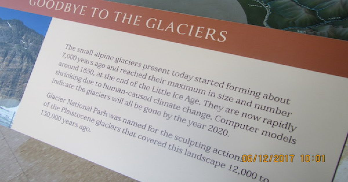 National Park Service glaciers
