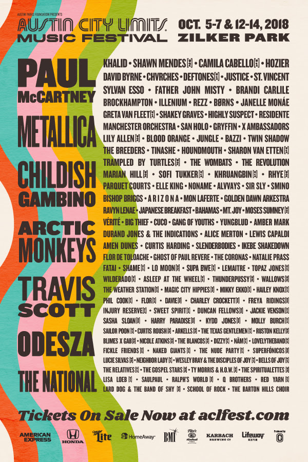 Austin City Limits unveils staggering 2018 line-up with ODESZA, Childish Gambino, REZZ, and more - Finest of EDM