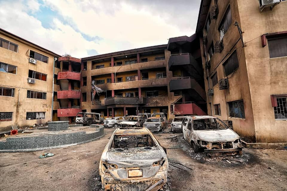 Gov Sanwo-Olu visits different places destroyed during the chaos in Lagos (photos)