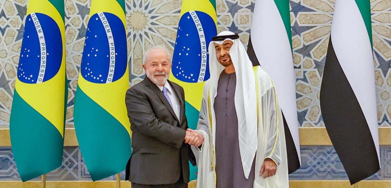 Lula e Xeique Mohammed bin Zayed Al Nahyan