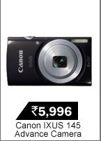 Canon IXUS 145 Advance Point and shoot Camera (Black)
