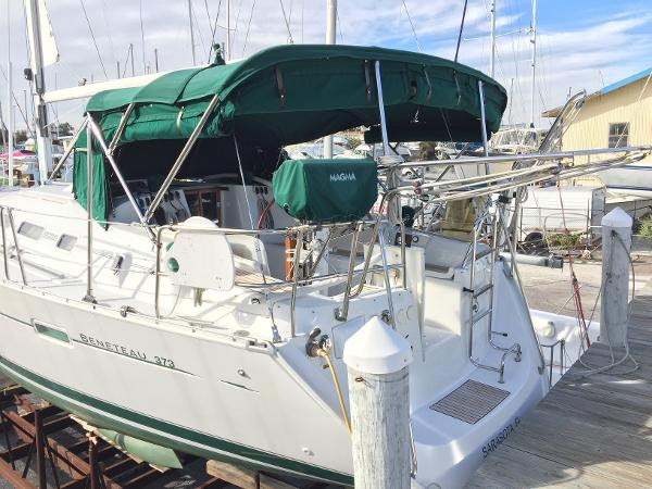 Spinnaker flying at the Dock