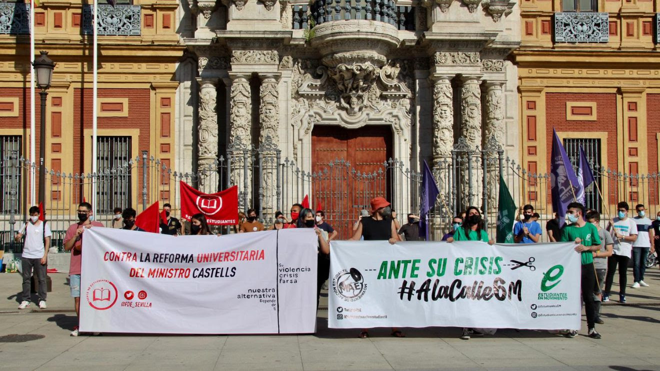 Estudiantes de toda Andalucía vuelven a las calles contra el desmantelamiento de la universidad pública