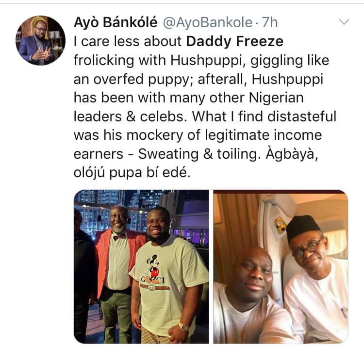 What I will tell you will make you drink Sniper - Daddy Freeze reacts to being called out for dining with Hushpuppi after criticizing Pastors (videos)