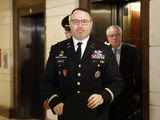 In this Oct. 29, 2019, file photo, Army Lt. Col. Alexander Vindman, a military officer at the National Security Council, center, arrives on Capitol Hill in Washington. (AP Photo/Patrick Semansky, File)