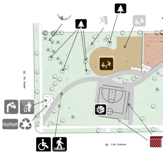 Marcy Park concept plan - detail