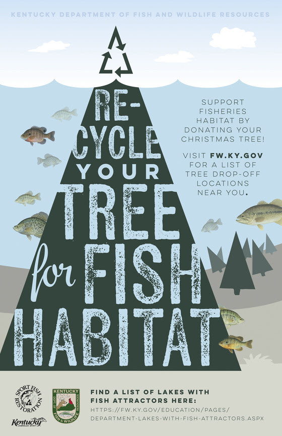 Christmas for Fishes, tree drop off poster