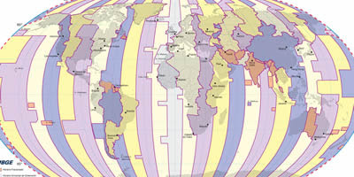 Mapa amb els diversos fusos horaris del món (Foto: Arxiu)