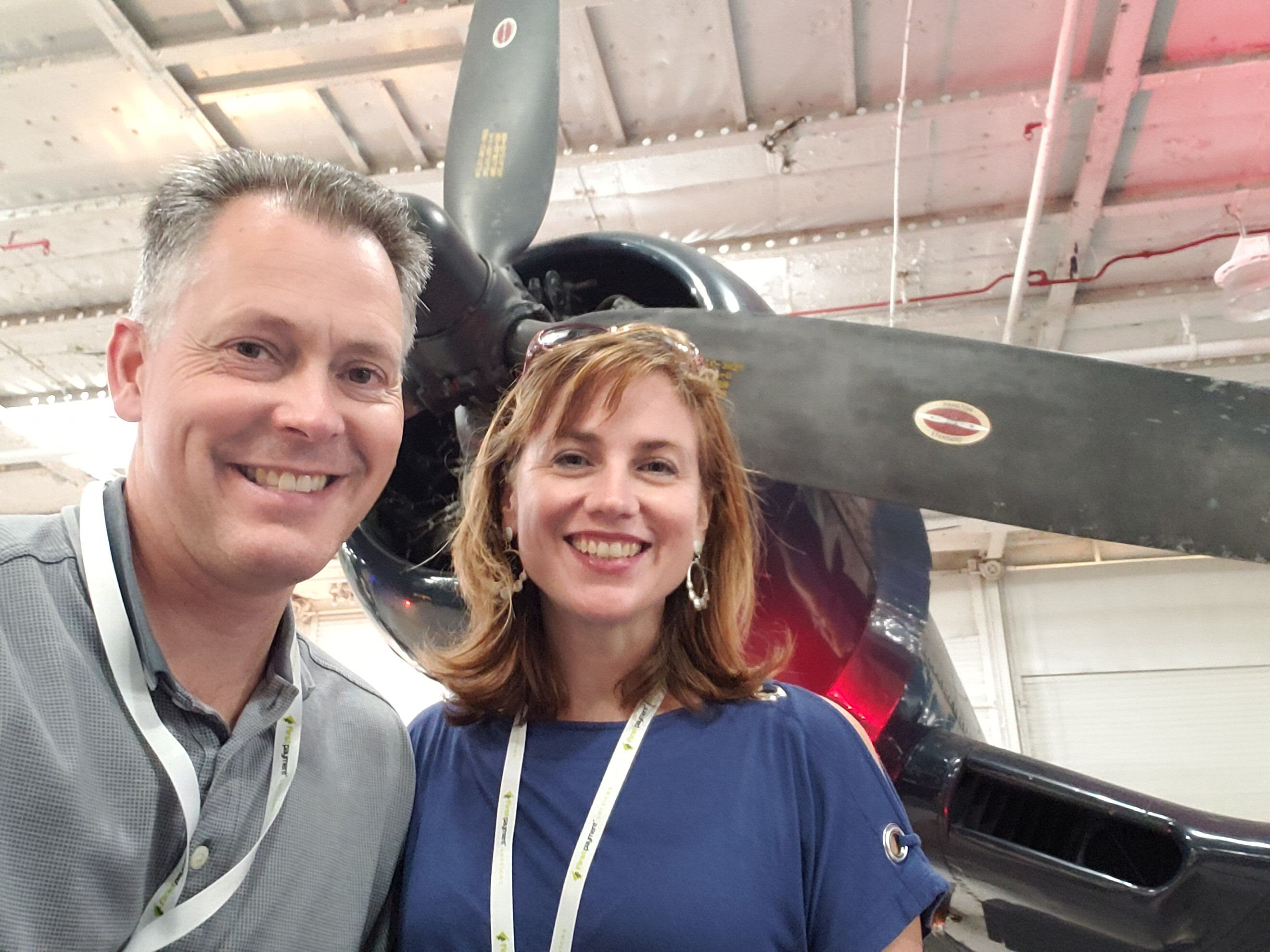 My husband and I on the USS Yorktown in Charleston, SC