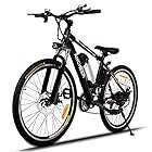 ANCHEER Power Plus Electric Mountain Bike with Removable Lithium-Ion Battery, Shimano 21 Speed Shifter