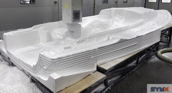 J/9 deck mold rough cut
