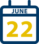 June 22 Calendar Icon