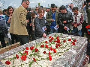 Susanne Geske, widow of martyr Tilmann Geske, after memorial ceremony for Uğur-Yüksel. (Morning-Star-News
