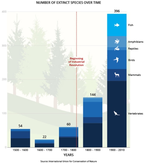 Image: IUCN extinction tally