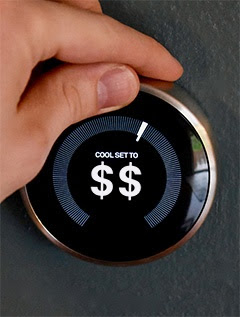 Set thermostat to savings!