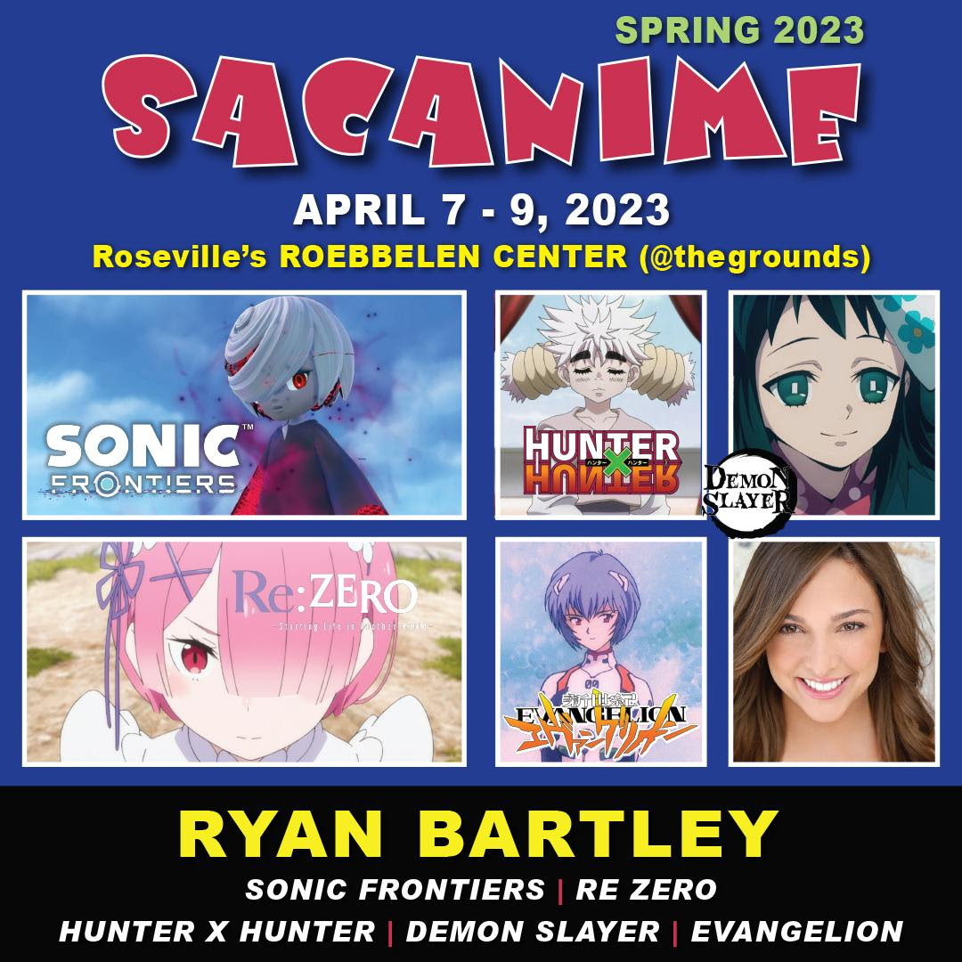 Roger Craig Smith and the cast of Sonic Frontiers at SacAnime Spring