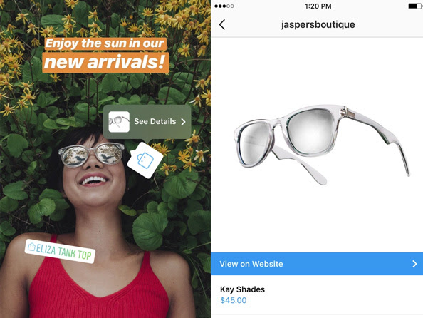 Intagram Checkout - Shoppable Stickers
