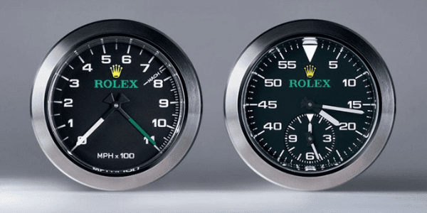 Bloodhound Super Sonic Car dash clocks, made by Rolex