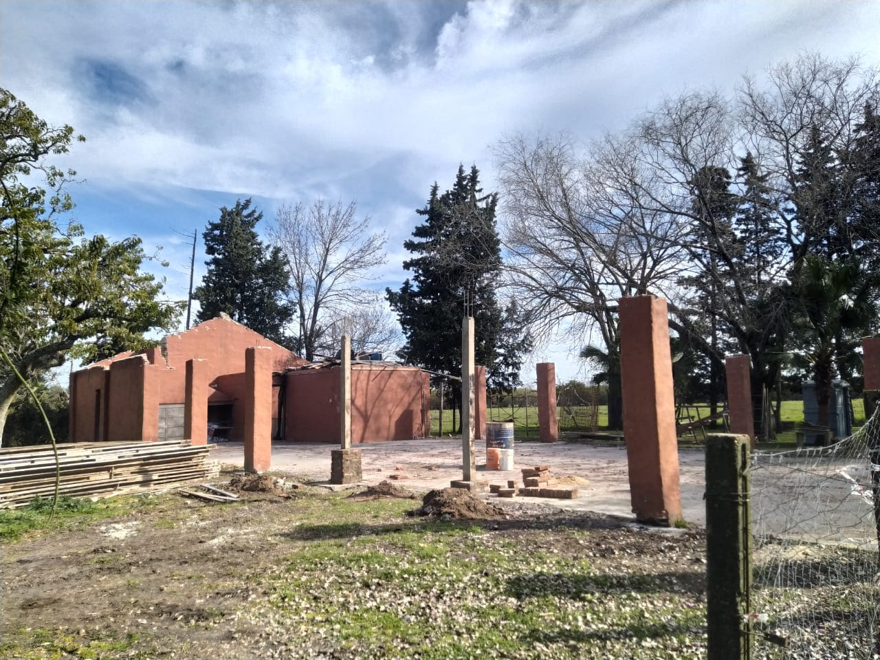 Está en marcha la reconstrucción y puesta en valor del quincho del Museo “El Porvenir”