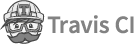 black and white travis ci logo