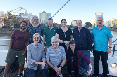 The Agile Alliance Board of Directors. Back, l-r: Victor Hugo Germano (Treasurer, Brazil), Ellen Grove (Canada), Paul Hammond (England, Chair), Tricia Broderick (USA), Craig Smith (Treasurer, Australia), Phil Brock (Managing Director, USA). Front, l-r: Heidi Musser (USA), Declan Whelan (Canada), Becky Hartman (USA). Not pictured: Juan Banda (Bolivia). This photo was taken in February, 2018 during a face-to-face meeting of the Agile Alliance Board in Buenos Aires, Argentina. The Agile Alliance Board of Directors. Back, l-r: Victor Hugo Germano (Treasurer, Brazil), Ellen Grove (Canada), Paul Hammond (England, Chair), Tricia Broderick (USA), Craig Smith (Treasurer, Australia), Phil Brock (Managing Director, USA). Front, l-r: Heidi Musser (USA), Declan Whelan (Canada), Becky Hartman (USA). Not pictured: Juan Banda (Bolivia). This photo was taken in February, 2018 during a face-to-face meeting of the Agile Alliance Board in Buenos Aires, Argentina.