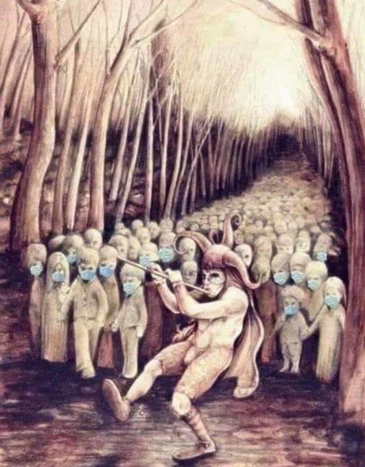 COVID Pied Piper of Mask Fear
