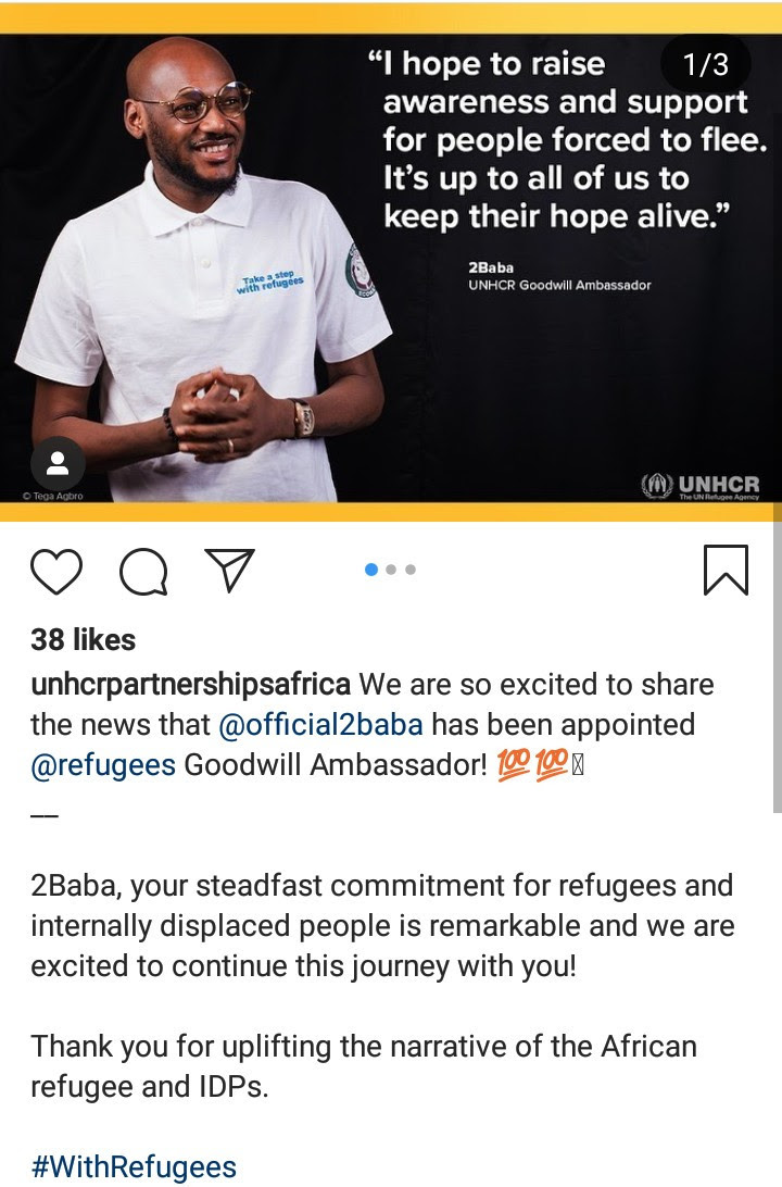 United Nations appoints Tuface Idibia as its Refugees Ambassador