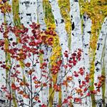 Fall Birches - Posted on Monday, March 9, 2015 by Lianna Klassen