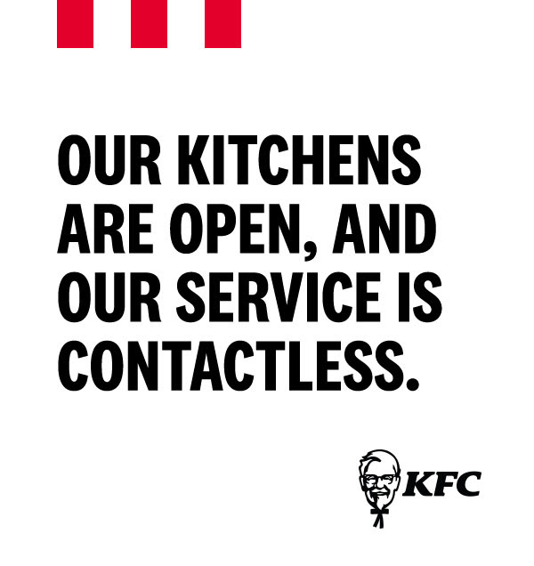 Our kitchens are open