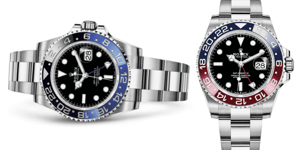 Rolex GMT-Master II Batman and Pepsi 126710 with Oyster Bracelets