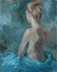 Figure in a Blue Studio - Posted on Tuesday, March 10, 2015 by Julie Snyder