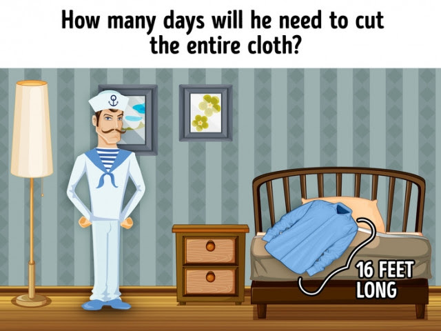 4. Cần bao nhiêu ngày để cắt toàn bộ mảnh vải?,câu đố,trắc nghiệm