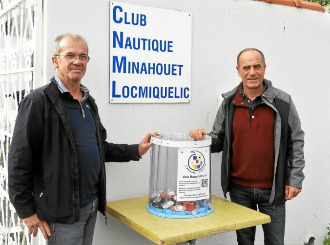 Bruno Le Doeuff, vice-président des Bouchons du Pays de Lorient, et Philippe Brivoal, président du CNML.