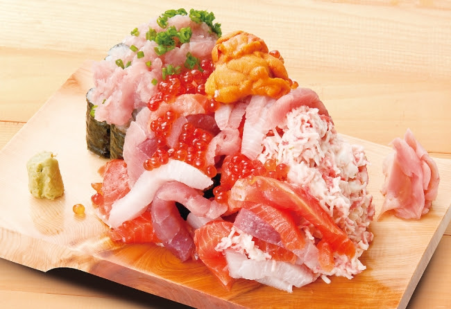 「ぶっかけ寿司こぼれ盛り」1,200円(税別)