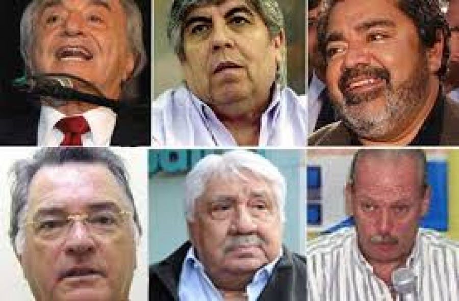 Dirigentes de las diferentes centrales de trabajadores de la Argentina