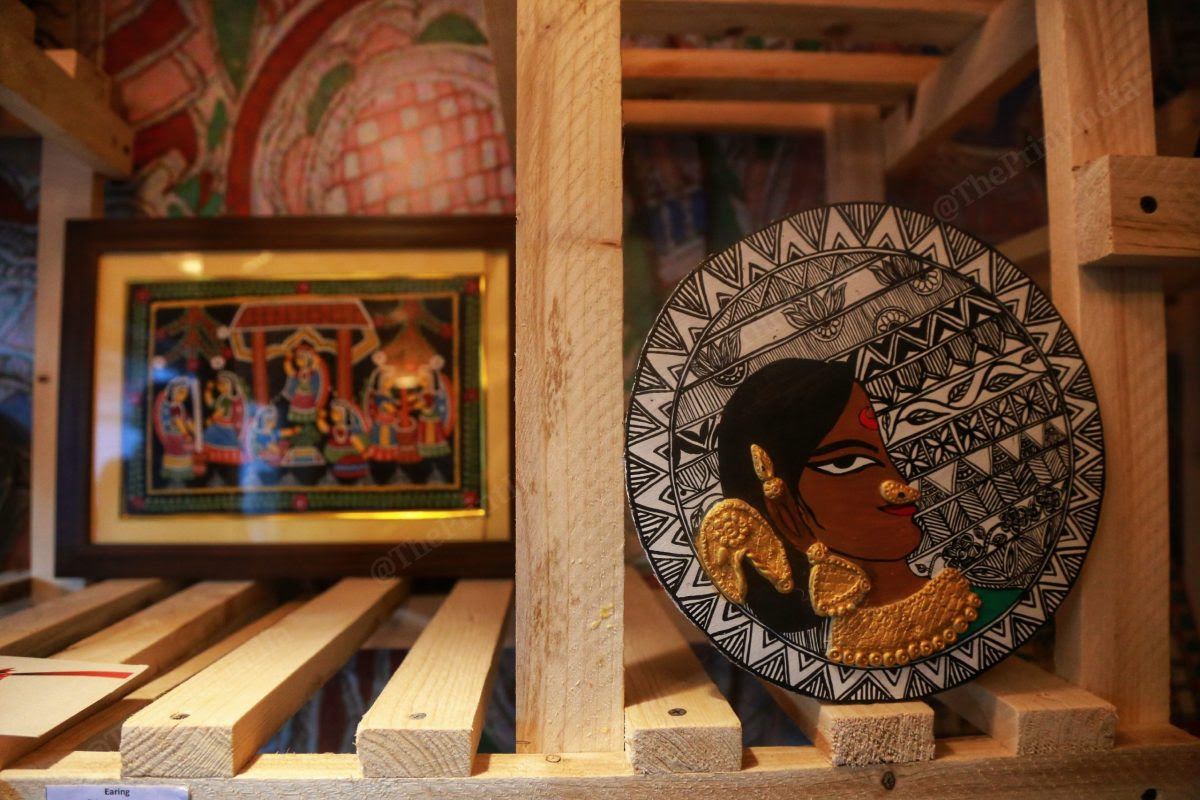 Sujni art at display |Photo: Manisha Mondal | ThePrint