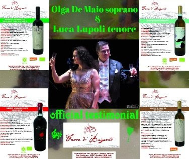 Olga de maio soprano e luca lupoli tenore testimonial per terra di briganti
