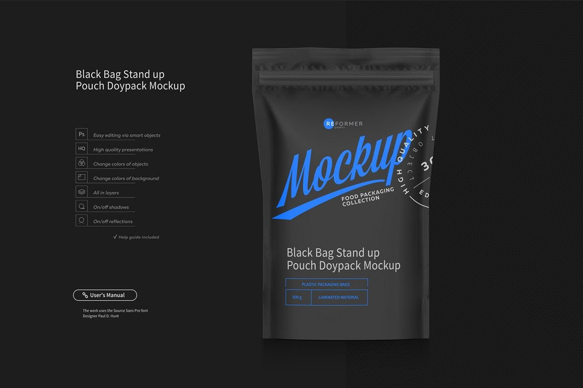 Download 723+ Matte Metallic Stand Up Pouch With Zipper Mockup Front