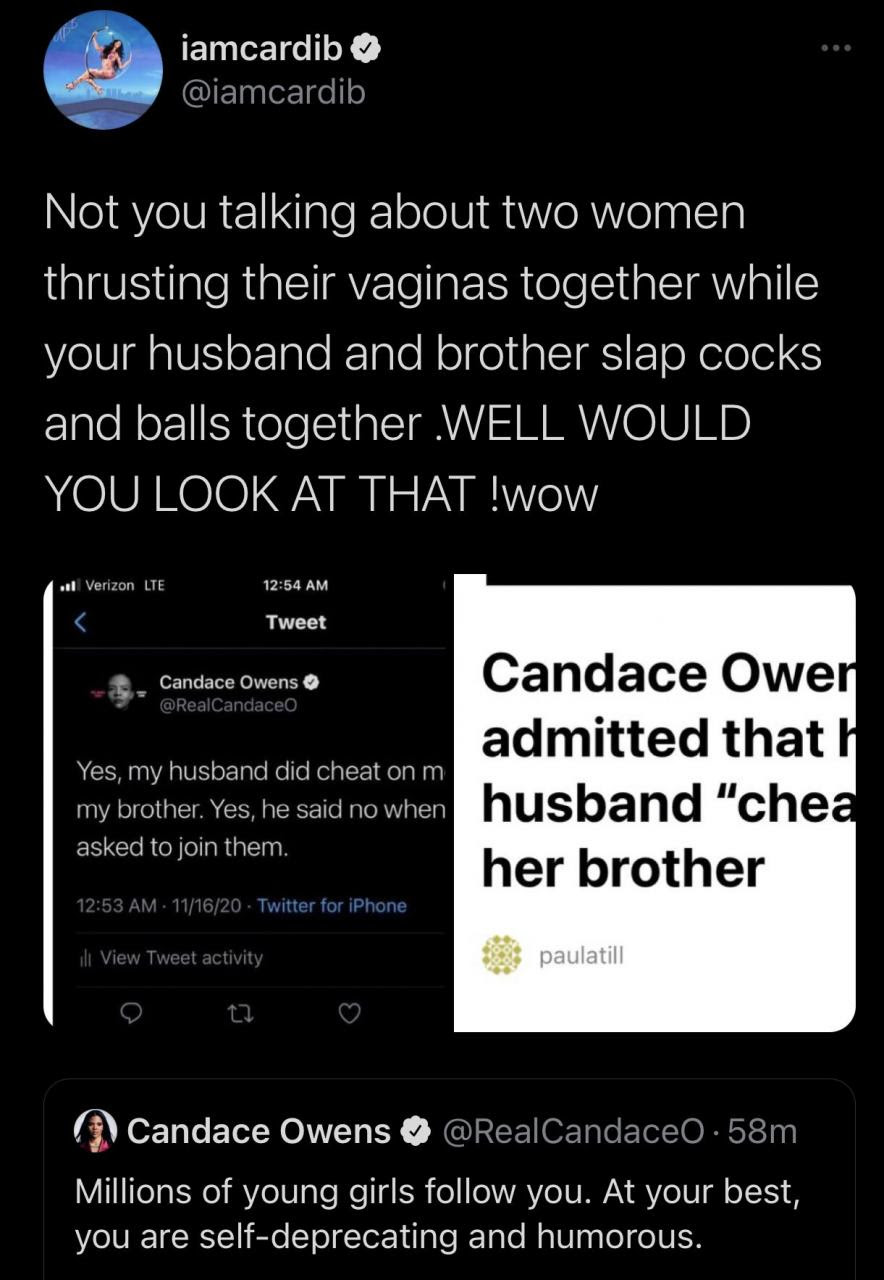 Cardi B and Candace Owens fight dirty and threaten to sue each other over Cardi