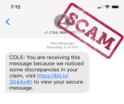example scam email