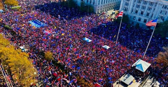 Washington DC ‘bùng nổ’: Hơn 1 triệu người ủng hộ TT Trump đổ về tuần hành